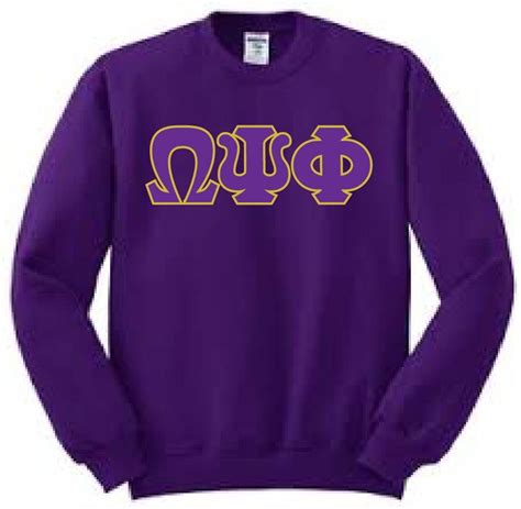 Omega Greek 3 Letter Crewneck Sweatshirt Omega Psi Phi Perfect Apparel