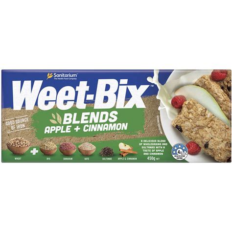 Weet Bix Blends Apple And Cinnamon 450g Woolworths