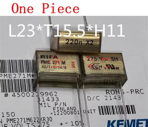 One Piece RIFA PME271M 220n X2 224 275V 0 22UF Foot Pitch 20mm