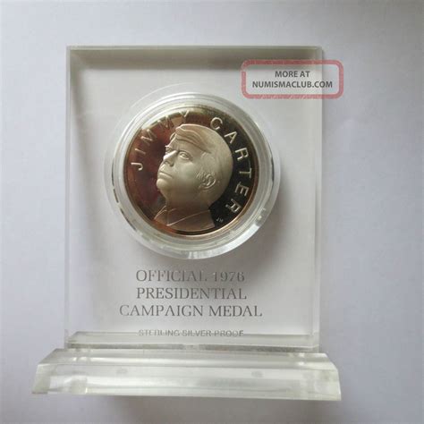 Jimmy Carter Offical 1976 Presidential Campaign Medal Sterling Silver ...