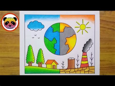 Environment Day Drawing / World Environment Day Drawing / Save Nature Drawing / Environment Drawing