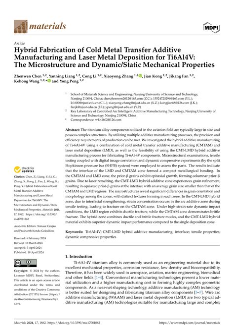 Pdf Hybrid Fabrication Of Cold Metal Transfer Additive Manufacturing