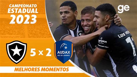 BOTAFOGO 5 X 2 AUDAX RJ MELHORES MOMENTOS FINAL TAÇA RIO 2023 ge