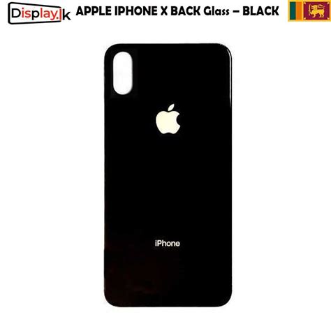 APPLE IPHONE X BACK Glass – BLACK - Display.LK