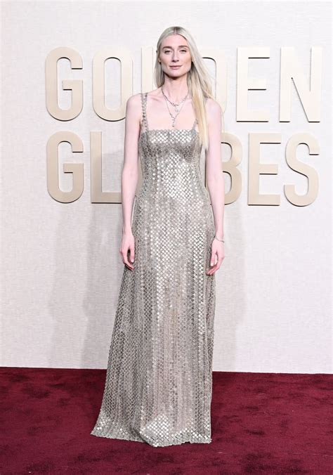 Elizabeth Debicki Sparkles In Antique Silver Dior Haute Couture Dress