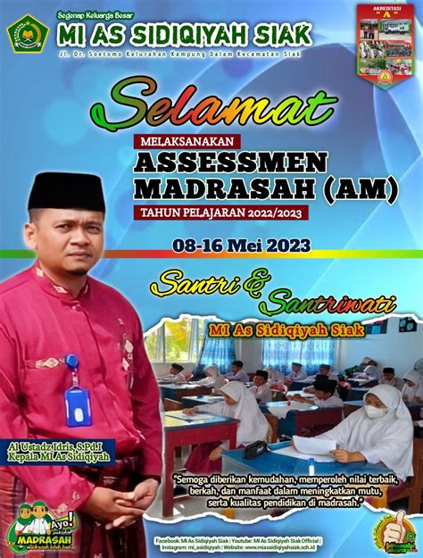 Ucapan Selamat Melaksanakan Assessment Madrasah Tp Mi As