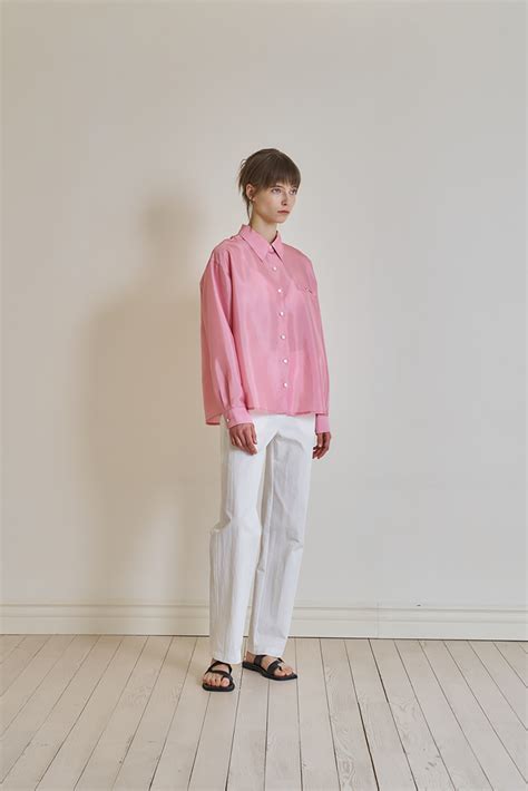 Noeud Shine Overfit Shirt Pink Noeud