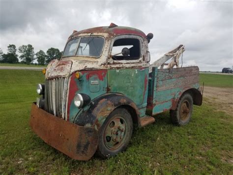 1940 Ford Coe Cabover Wrecker Tow Truck Flathead Barn Find Patina