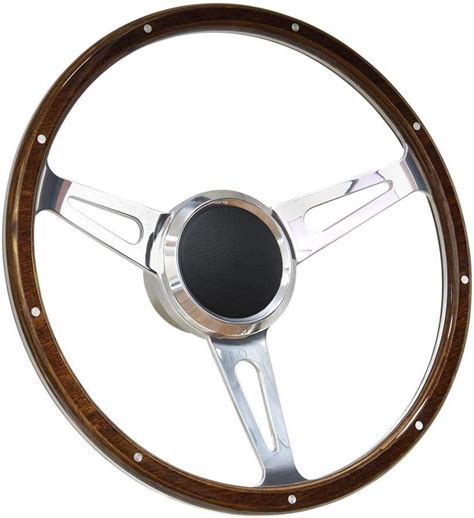 Amazon.com: 14" Wood Boat Steering Wheel with Hub and Cap : Automotive