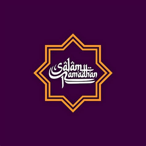 Premium Vector Ramadan Lettering Logo