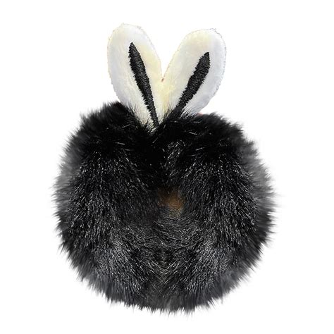 LCSWHBH Furry Hair Scrunchies Cute Hair Bands With Faux Rabbit Elastic