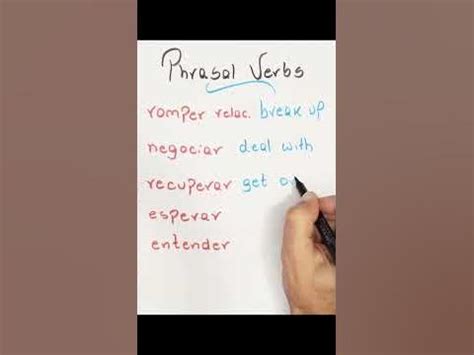 Aprenda 5 Verbos Frasais em Inglês Intermediário ️ #shorts #ingles ...