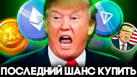 Лучшая Криптовалюта на Лето 2024 Монета Трампа Hamster Kombat Toncoin