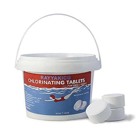 RAYYAKICG 1 Chlorinating Tablets 1 LB For Hot Tubs Slow Dissolving