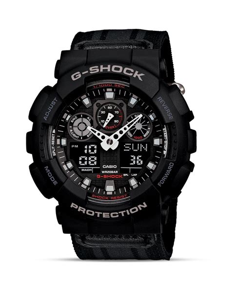 G Shock Black Extra Large Anadigi Watch 55mm In Black For Men Lyst