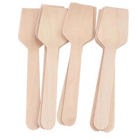 95mm Disposable Birchwood Ice Cream Spoon At Rs 0 5 Piece Wooden