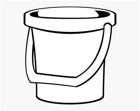 Graphic Library Library Beach Bucket Clipart Black Bucket Image Black