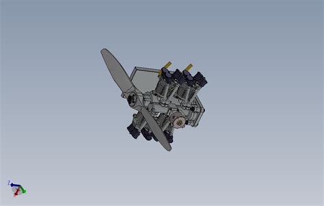 4缸对置气缸发动机模型3d图纸solidworks设计附step Solidworks 2010 模型图纸下载 懒石网