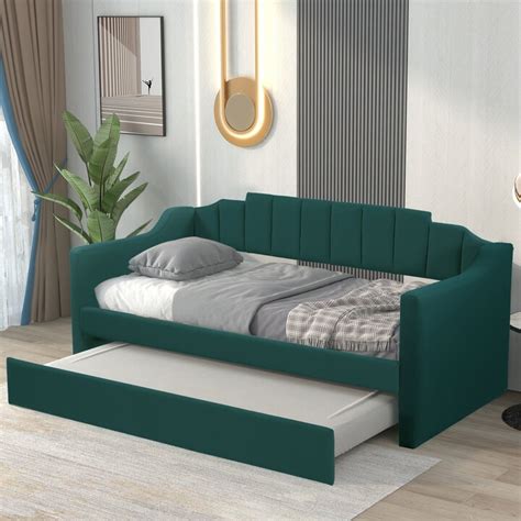 Igeman Twin Size Contemporary Polyester Upholstered Daybed Sofa Bed