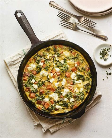 Roasted Sweet Potato Kale Frittata Eating Bird Food