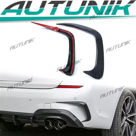 Carbon Fiber Look Abs Rear Canards Spoiler For Bmw G M I I M