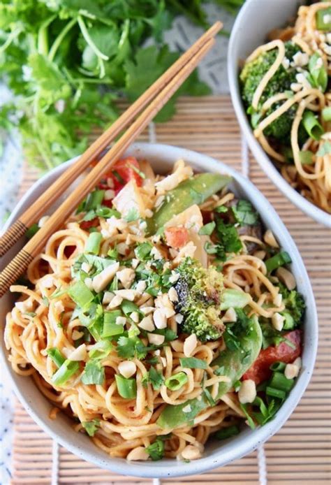 Thai Peanut Noodles Easy 15 Minute Recipe