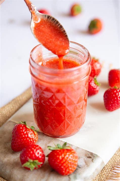 Easy Strawberry Coulis Helen S Fuss Free Flavours