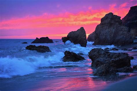 El Matador Beach Sunset Photograph by Kyle Hanson - Fine Art America