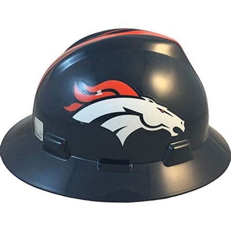 Msa 10194751 Nfl V Gard Full Brim Hard Hat Denver Broncos Standard