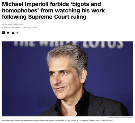 Michael Imperioli Gets Involved In Supreme Court Ruling On Christianity