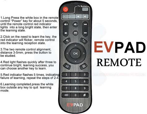 Evpad Remote Android Tv Box Visiongadgetry Visiongadgetry