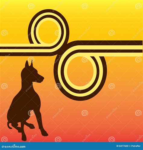 Retro Dog Stock Vector Illustration Of Abstract Brochure 8477600