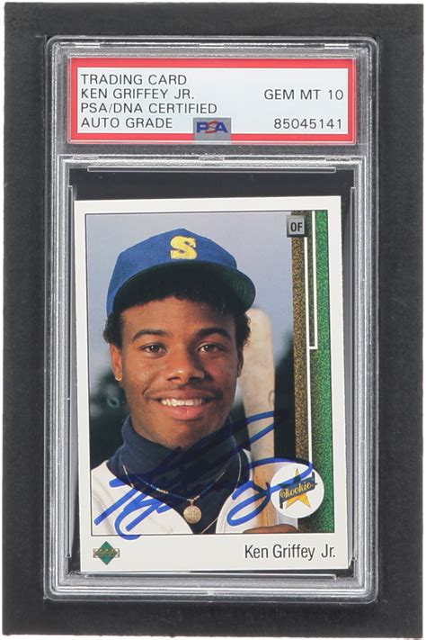 Ken Griffey Jr Signed Upper Deck Rc Psa Autograph Graded