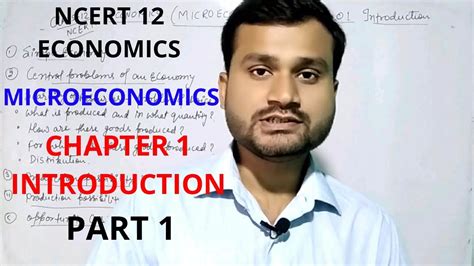 Introductory Microeconomics Microeconomics Class Chapter Youtube