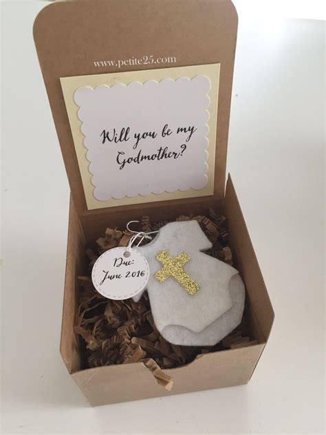 Will You Be My Godmother Be My Godparent Baptism Baby Ornament Be