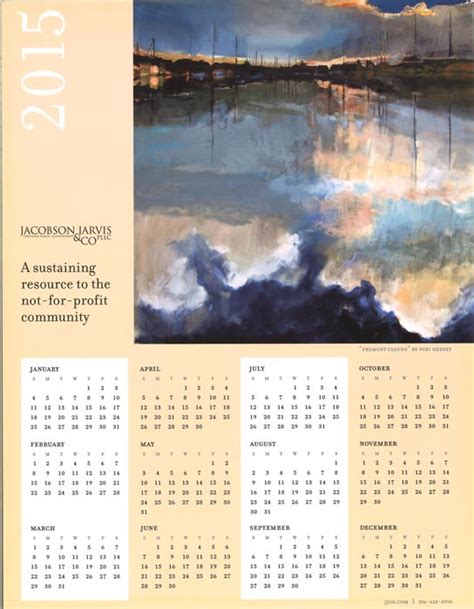 Annual Calendar Gallery Jacobson Jarvis Co