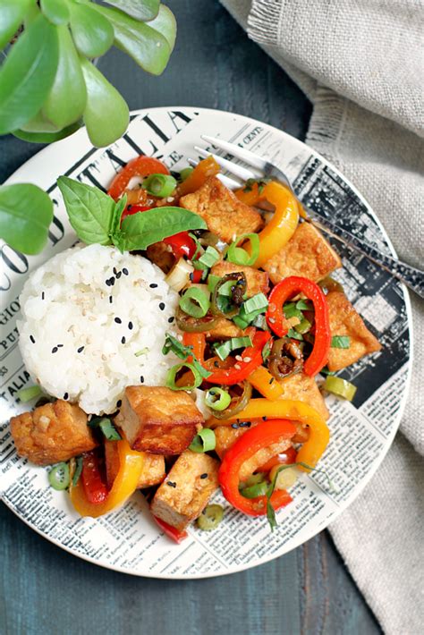 Spicy Tofu Stir Fry With Coconut Sticky Rice Two Of A Kind