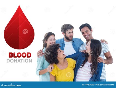 Group of People and Blood Donation Concept Stock Photo - Image of ...