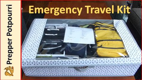 Emergency Travel Kit Youtube