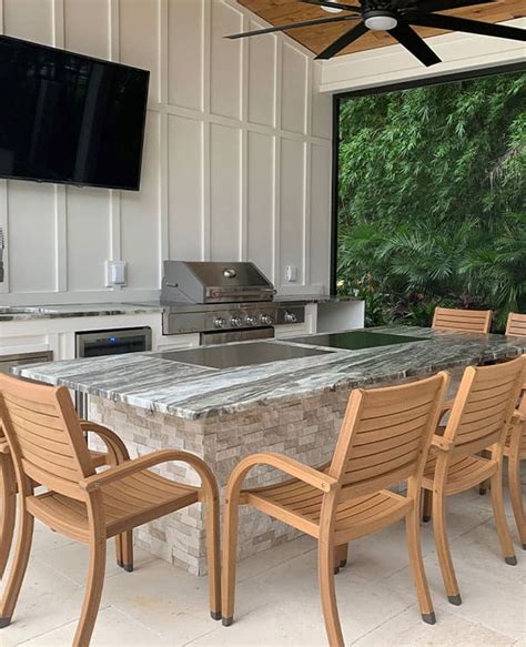 Legendary Outdoor Kitchens Teppanyaki Grill Elegant Outdoor Kitchens