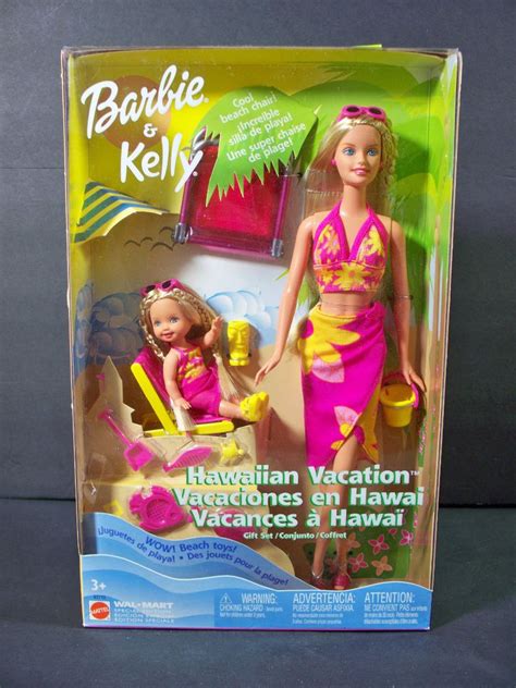 Nib Barbie Doll 2003 Hawaiian Vacation Kelly Barbie T Set Barbie