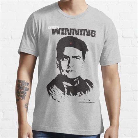 Charlie Sheen Winning T Shirt Blank Background T Shirt For Sale By