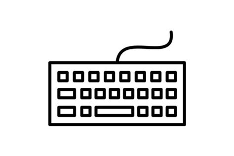 Keyboard Outline Icon Graphic by Maan Icons · Creative Fabrica