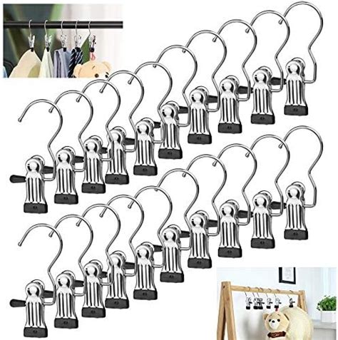 Buzifu Pcs Portable Laundry Hooks No Slip Metal Boots Hangers