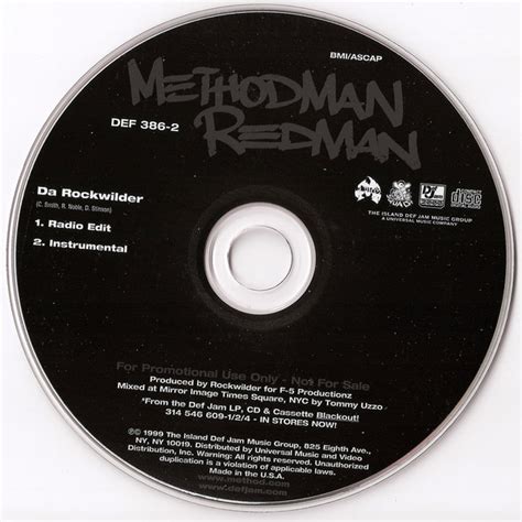 Method Man & Redman – Da Rockwilder (1999, CD) - Discogs