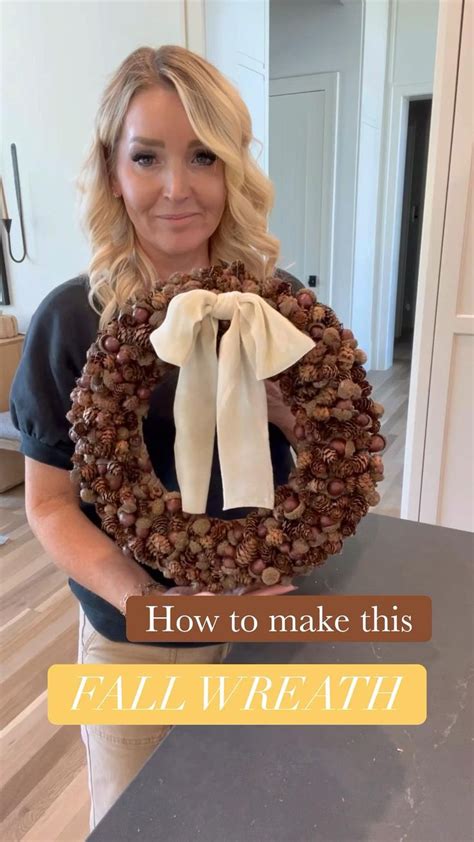 Easy Diy Fall Wreath Fall Wreaths Acorn Wreath Diy Fall Wreath