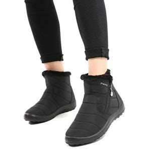 Gracosy Bottes De Neige Femmes Filles Chaussures Ville Hiver Bottines