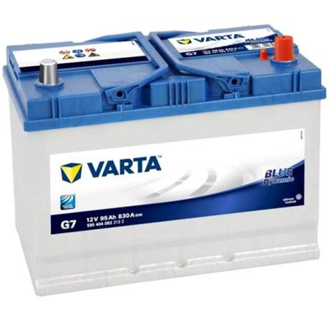 Autobatterie ASIA 12V 95Ah 830A VARTA G7 Blue Dynamic Japan KFZ Pluspol