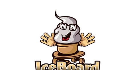 Ice Cream Logo, Sketchboard Mascot #317543 - TemplateMonster