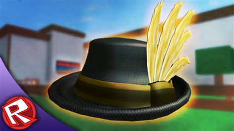 Golden Feather Fedora Roblox High School Roblox Event Youtube